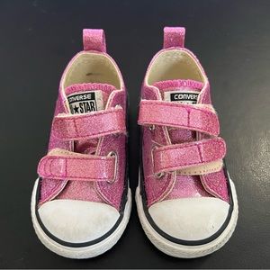 Converse All Star shoes - Pink sparkle Toddler 4